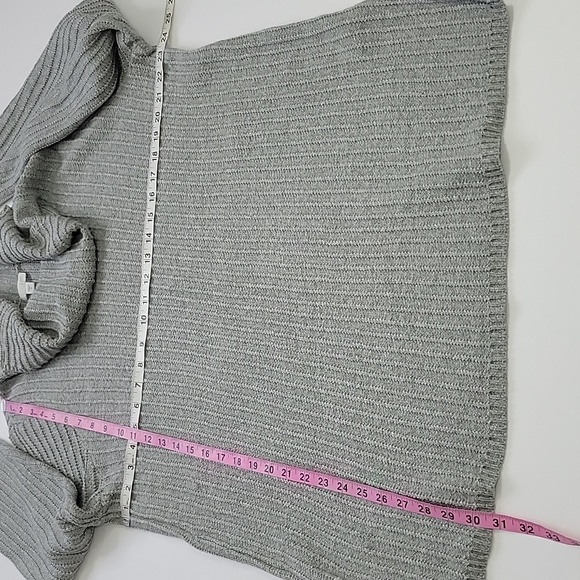 J Jill Gray Cowl Neck Sweater Dress SZ XL - Picture 6 of 11